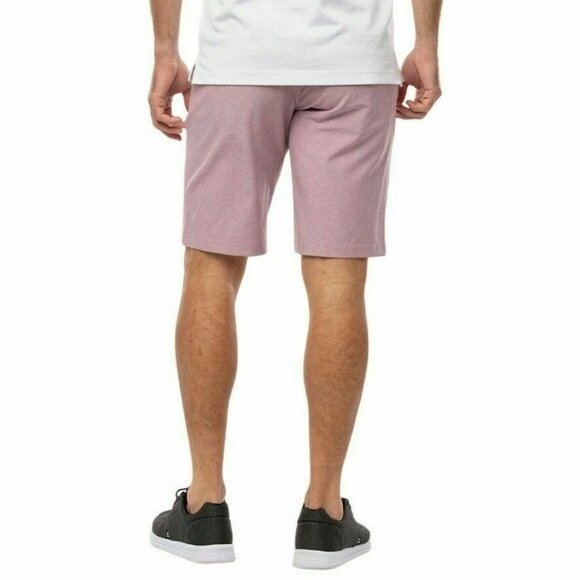 Travis Mathew Save the Day Striped  Performance Golf Shorts, Grapeade Mauve, 34 - Picture 4 of 11